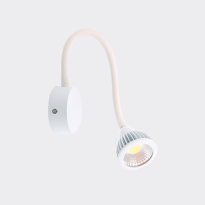 Dome Alluminio Alluminio Sconcetto Luce moderno LED LED Accensione a parete bianca regolabile con/senza interruttore, luce calda/bianca