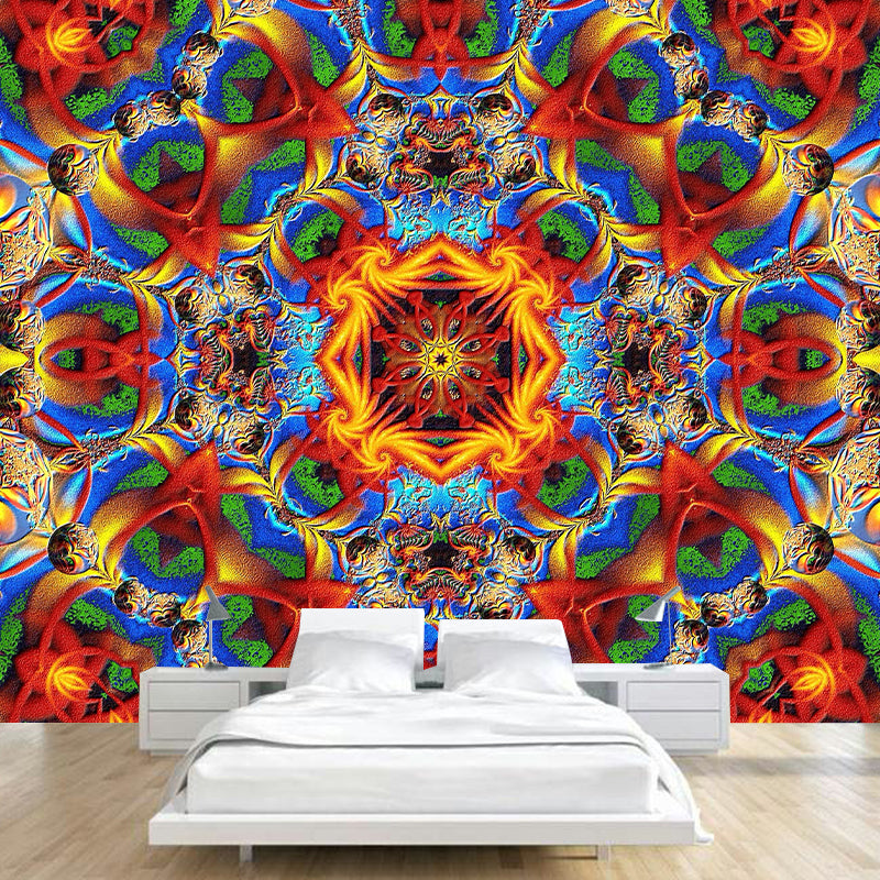 Bohemian Illustration Pattern Mildew Wall Mural Horizontalt for Living Room