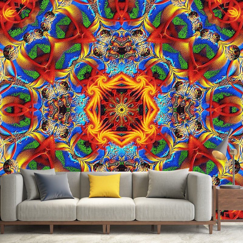 Bohemian Illustration Pattern Mildew Wall Mural Horizontalt for Living Room