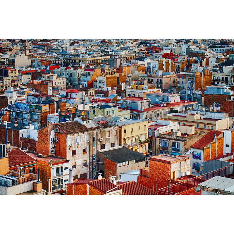 Photography Pattern Mildew Wall Mural Cityscapes Horizontalt for Living Room