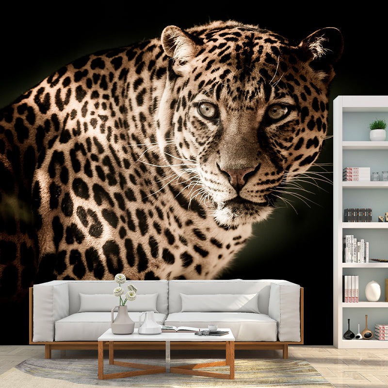 Animal Photography Pattern Mildew Wall Mural Horizontalt for Living Room