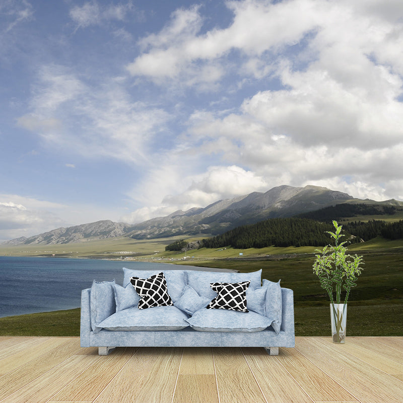 Photography Pattern Mildew Wall Mural Lake Horizontalt for Living Room