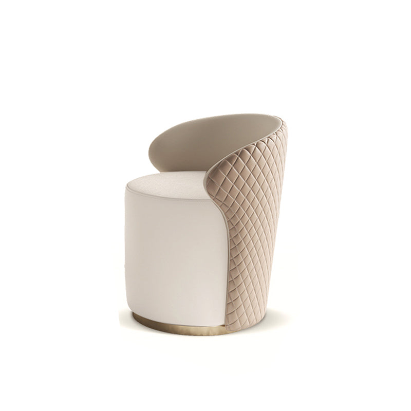 Glam Slate Makeup Dressing Table Stool Set in Beige with 57" Tall Mirror