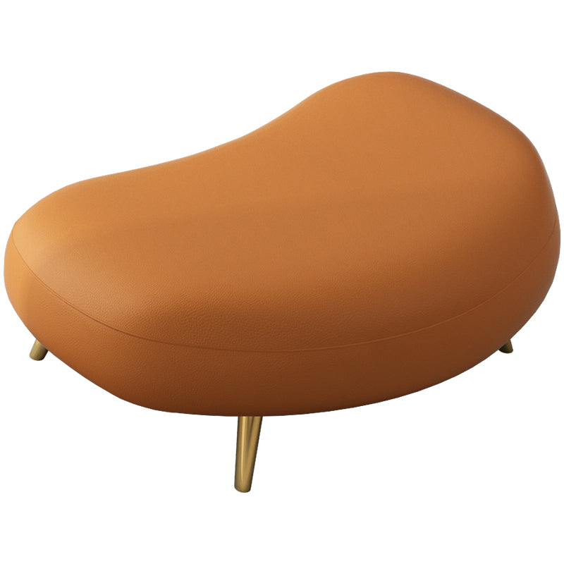 Contemporary Solid Color Sloped Arm Curved Sofa for Living Room