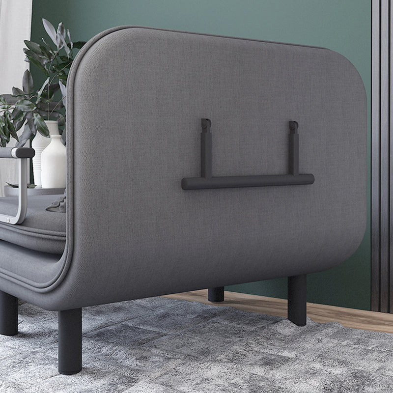 Removable Cushions Sleeper Sofa Contemporary Square Arms Sofa Bed