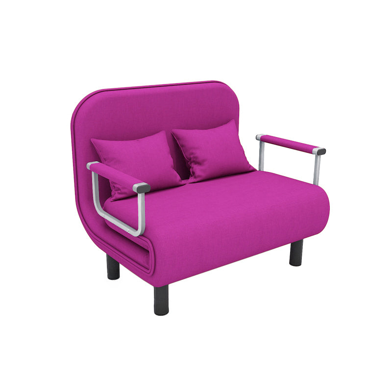 Removable Cushions Sleeper Sofa Contemporary Square Arms Sofa Bed