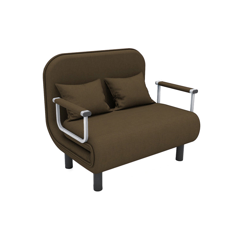 Removable Cushions Sleeper Sofa Contemporary Square Arms Sofa Bed