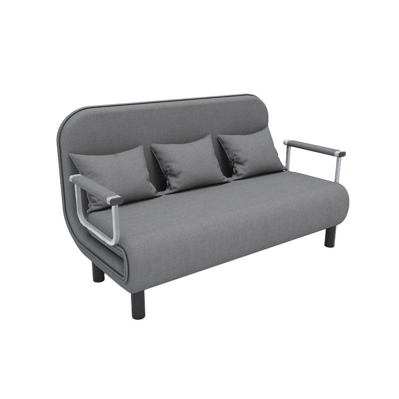 Removable Cushions Sleeper Sofa Contemporary Square Arms Sofa Bed