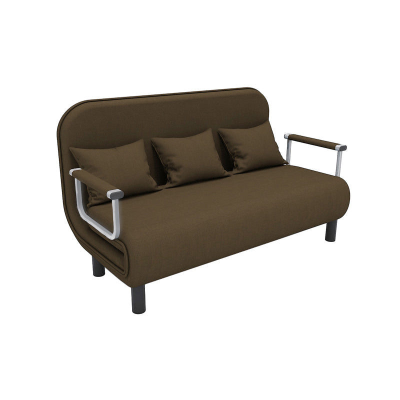 Removable Cushions Sleeper Sofa Contemporary Square Arms Sofa Bed