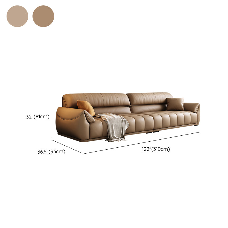 Contemporary Sectional with Pillow Top Arm Living Room Sectional sofa