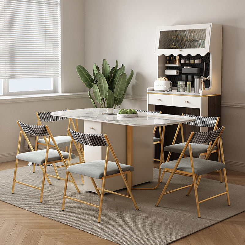 Rectangle Shape Contemporary 1/3/5 Piece Dining Room Table Set