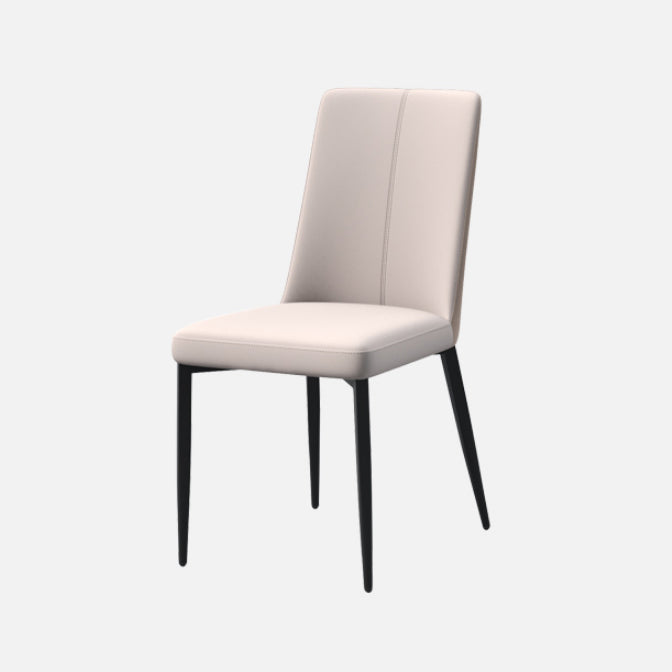 Contemporary Rectangle Sintered Stone Top Metal Base Dining Table with Chairs