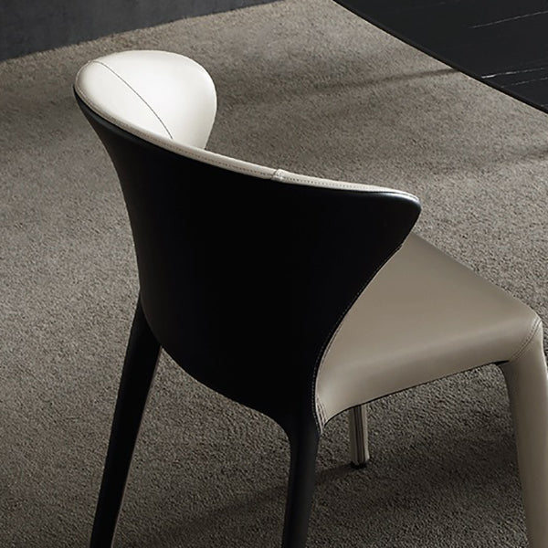 Modern Style Wingback Leather Home Dining Side Chair for Dining Room
