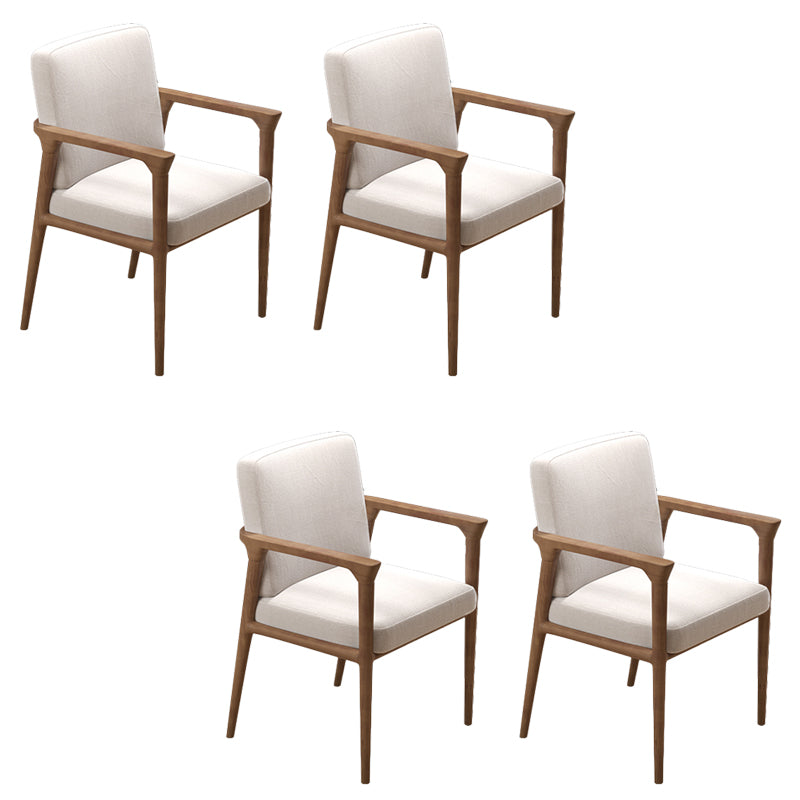 Contemporary Dining Room Solid Wood Open Back Side Dining Chair
