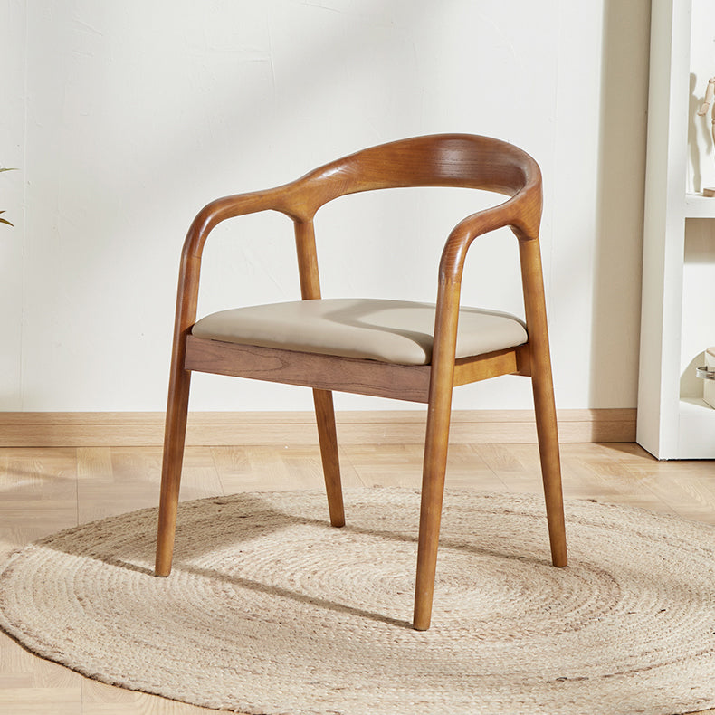 Contemporary Dining Room Solid Wood Open Back Side Dining Chair