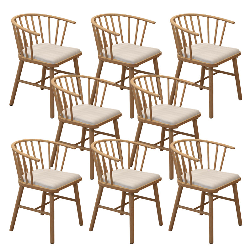 Contemporary Dining Room Solid Wood Open Back Side Dining Chair
