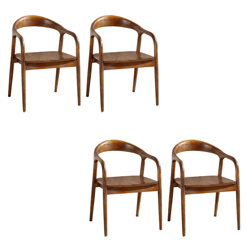 Contemporary Dining Room Solid Wood Open Back Side Dining Chair