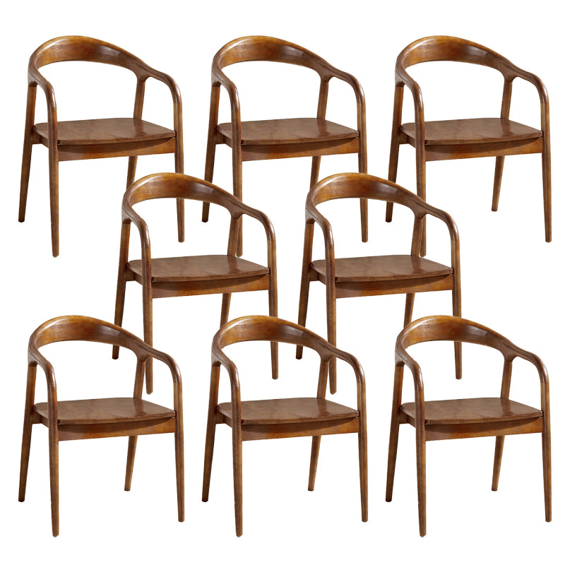 Contemporary Dining Room Solid Wood Open Back Side Dining Chair