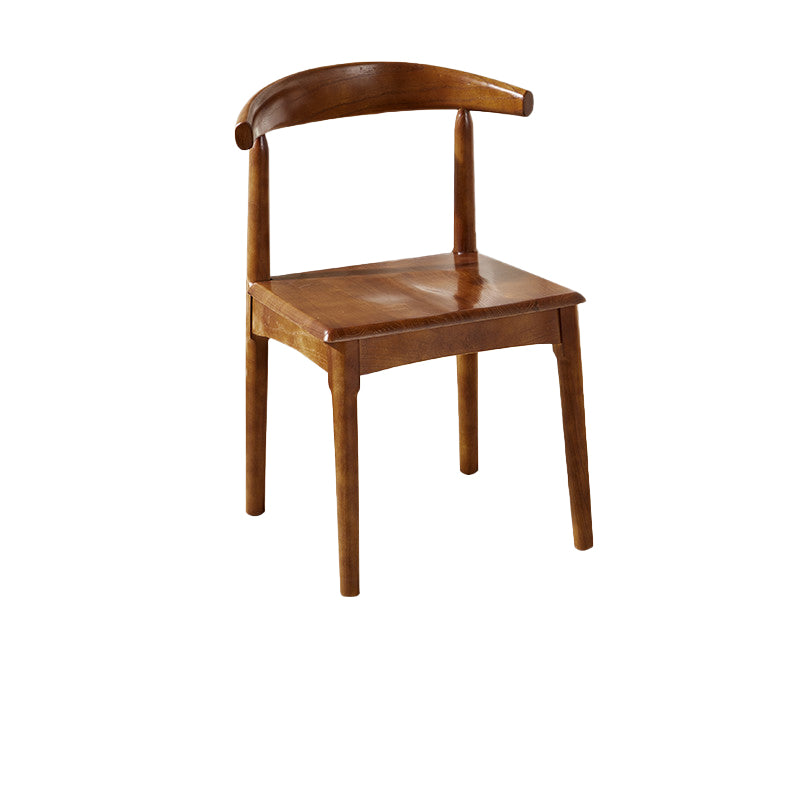 Contemporary Dining Room Solid Wood Open Back Side Dining Chair