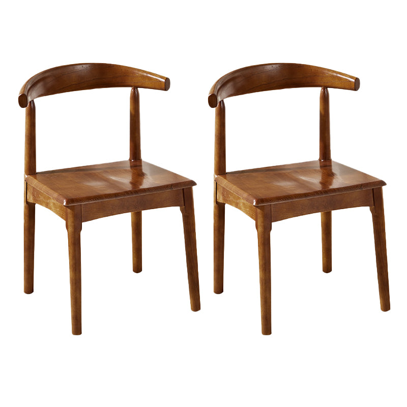 Contemporary Dining Room Solid Wood Open Back Side Dining Chair