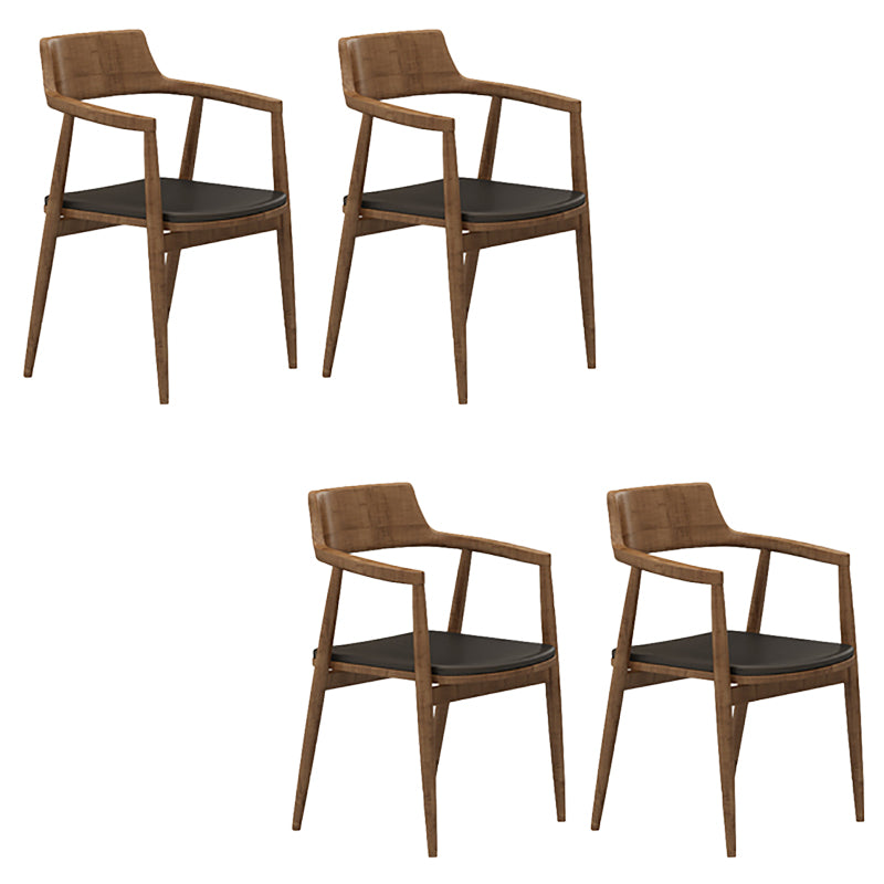 Contemporary Dining Room Solid Wood Open Back Side Dining Chair