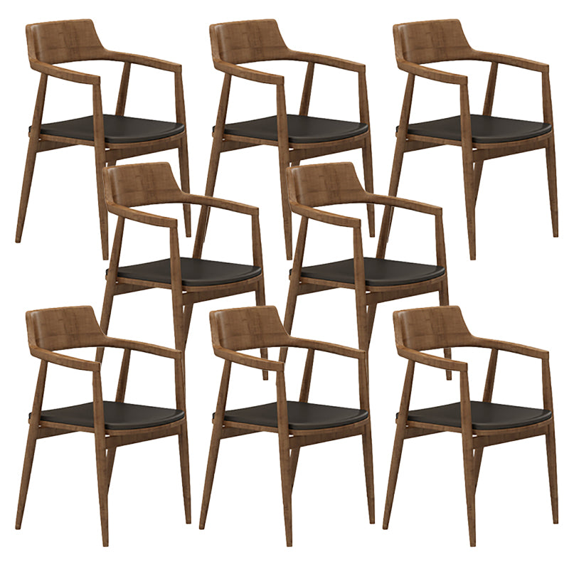 Contemporary Dining Room Solid Wood Open Back Side Dining Chair
