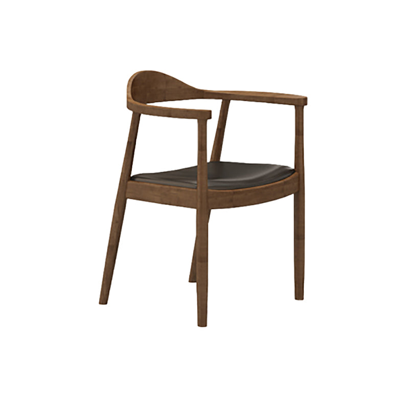 Contemporary Dining Room Solid Wood Open Back Side Dining Chair