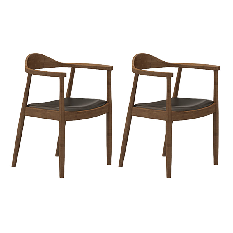 Contemporary Dining Room Solid Wood Open Back Side Dining Chair