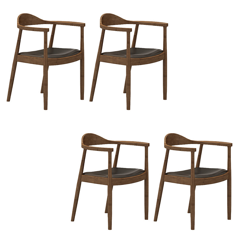 Contemporary Dining Room Solid Wood Open Back Side Dining Chair