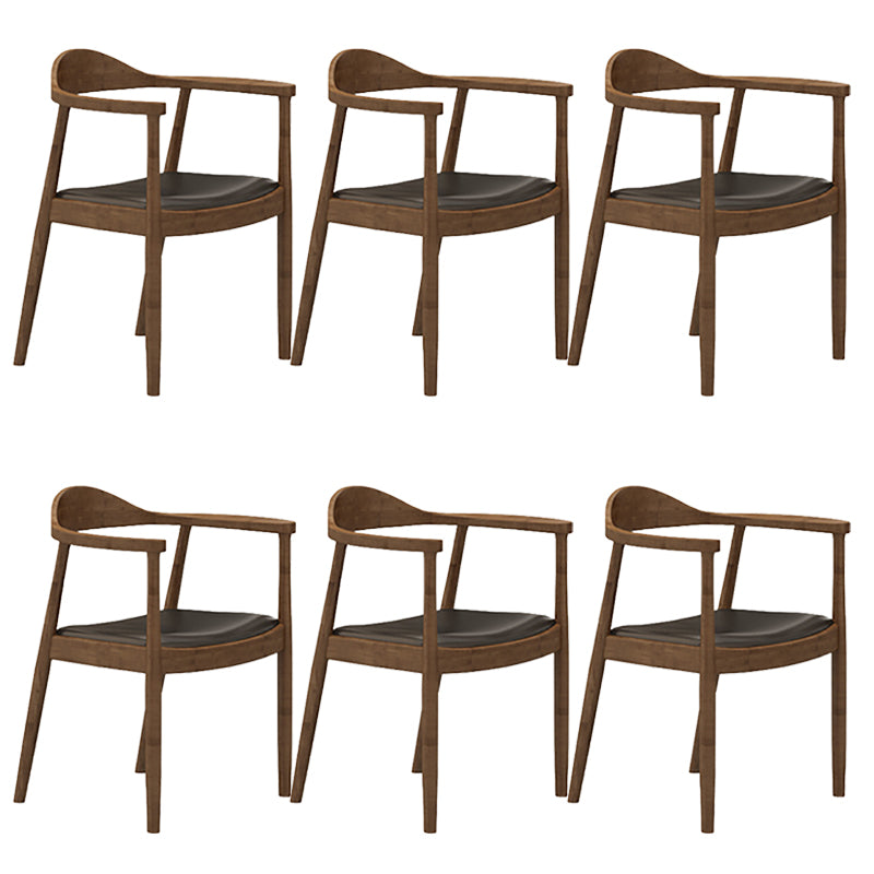 Contemporary Dining Room Solid Wood Open Back Side Dining Chair