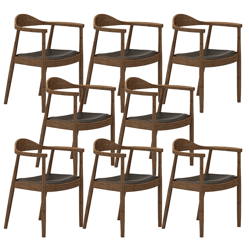 Contemporary Dining Room Solid Wood Open Back Side Dining Chair