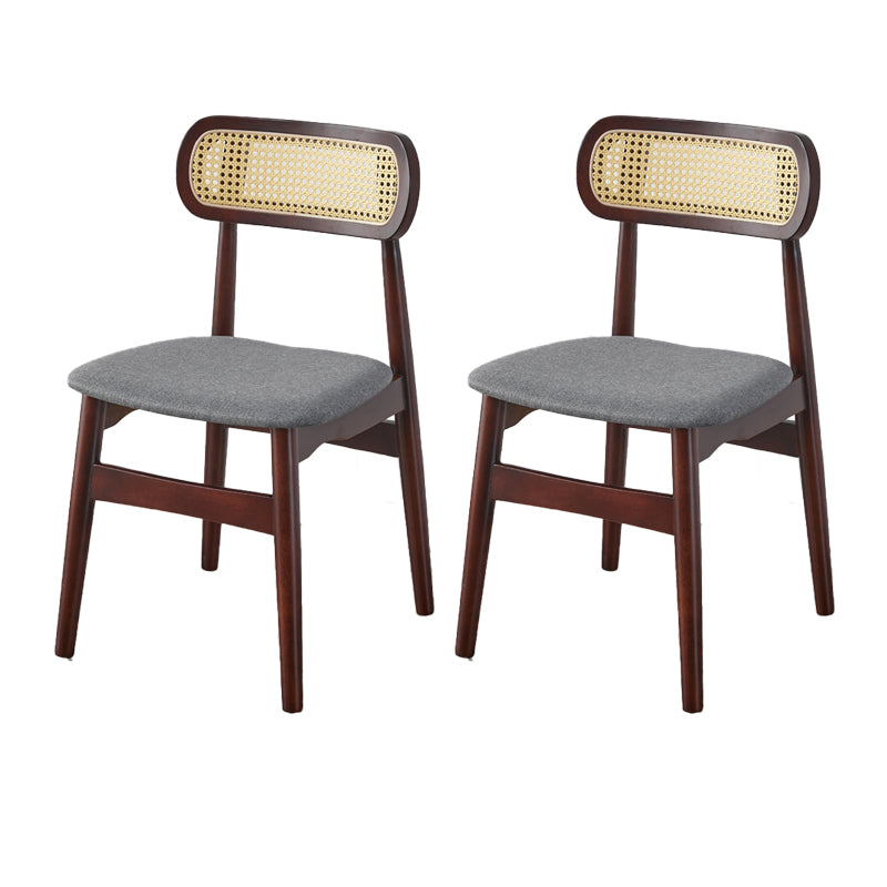 Contemporary Indoor Solid Wood Open Back Dining Side Chair for Restaurant