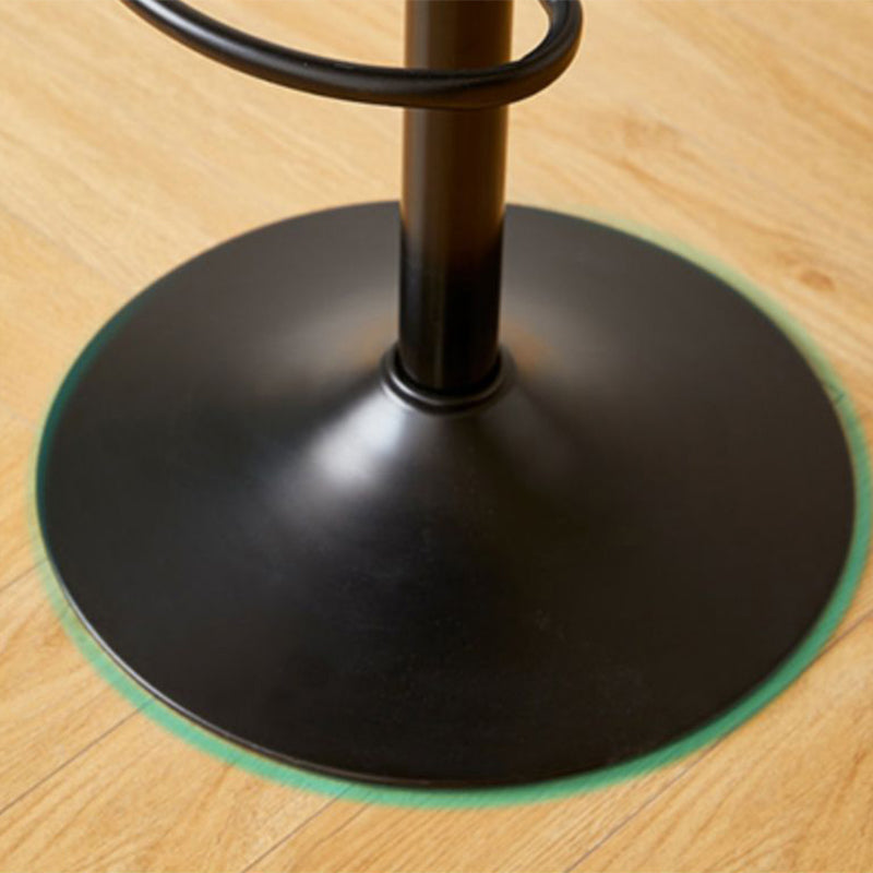 Modern Style Revolving Adjustable Upholstered Bar Stool with Metal Legs