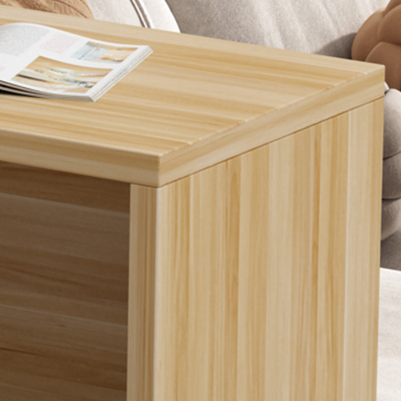 Modern Living Room Rectangle Wooden Top Pedestal Bar Dining Table