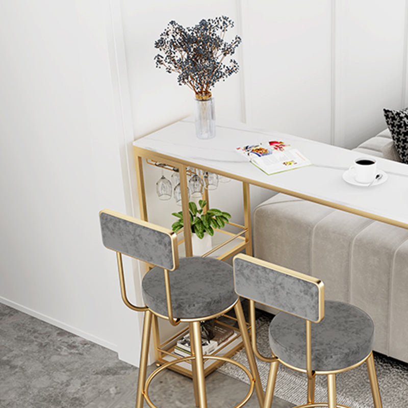 Contemporary Style 1/2/3 Pieces Stone Specialty Bar Table Set for Indoor