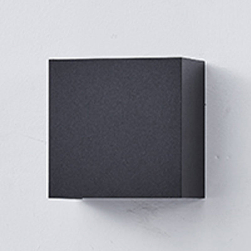 Nordic Style Wall Light Square Shape Wall Lamp with Aluminum Shade for Bedroom