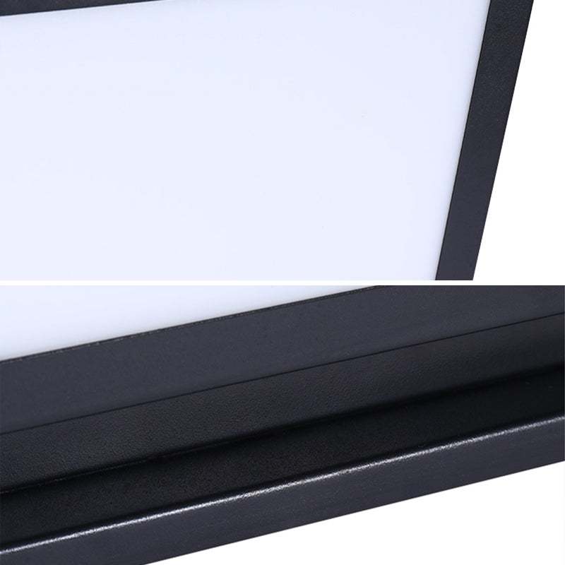 Modern Geometric LED Solar Lighting Fixture with Acrylic Shade for Garden