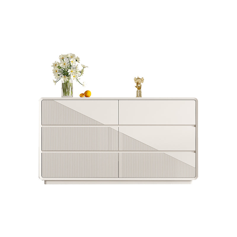 Modern Wood White Storage Chest Drawers Included for Bedroom