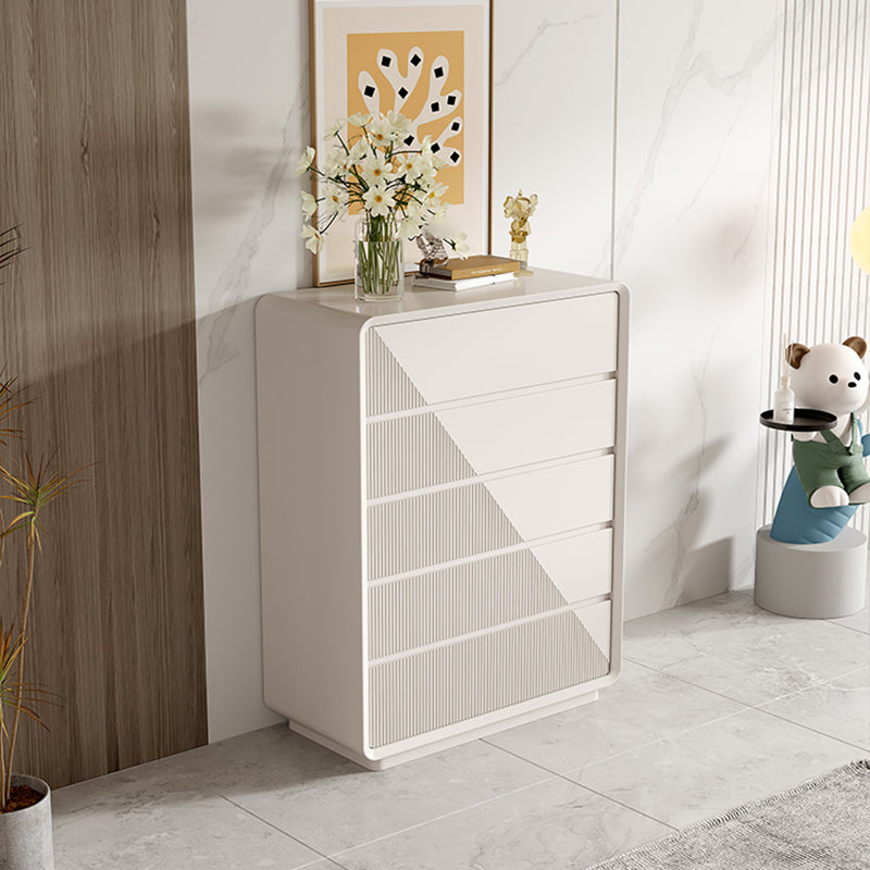Modern Wood White Storage Chest Drawers Included for Bedroom