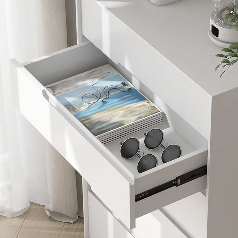 Scandinavian Vertical Storage Chest with Soft-Close Drawers for Home