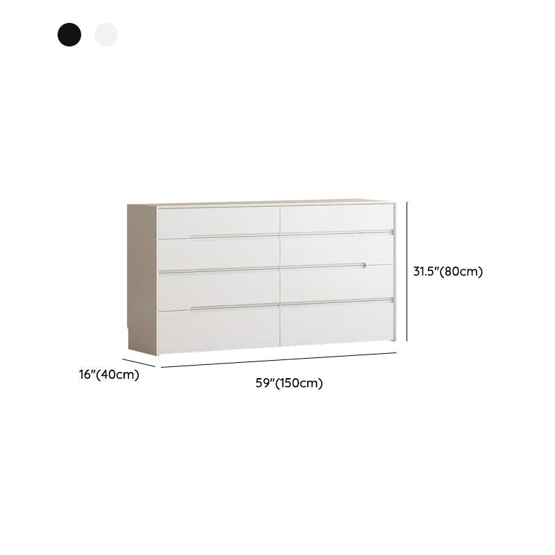 Modern Horizontal Storage Chest with 8 Soft-Close Drawers for Home