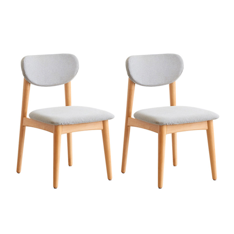 Modern Office Chair Seat Wood Desk Chair with 4 Legs for Bedroom