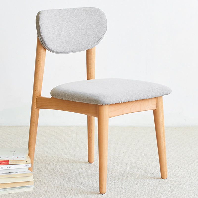 Modern Office Chair Seat Wood Desk Chair with 4 Legs for Bedroom