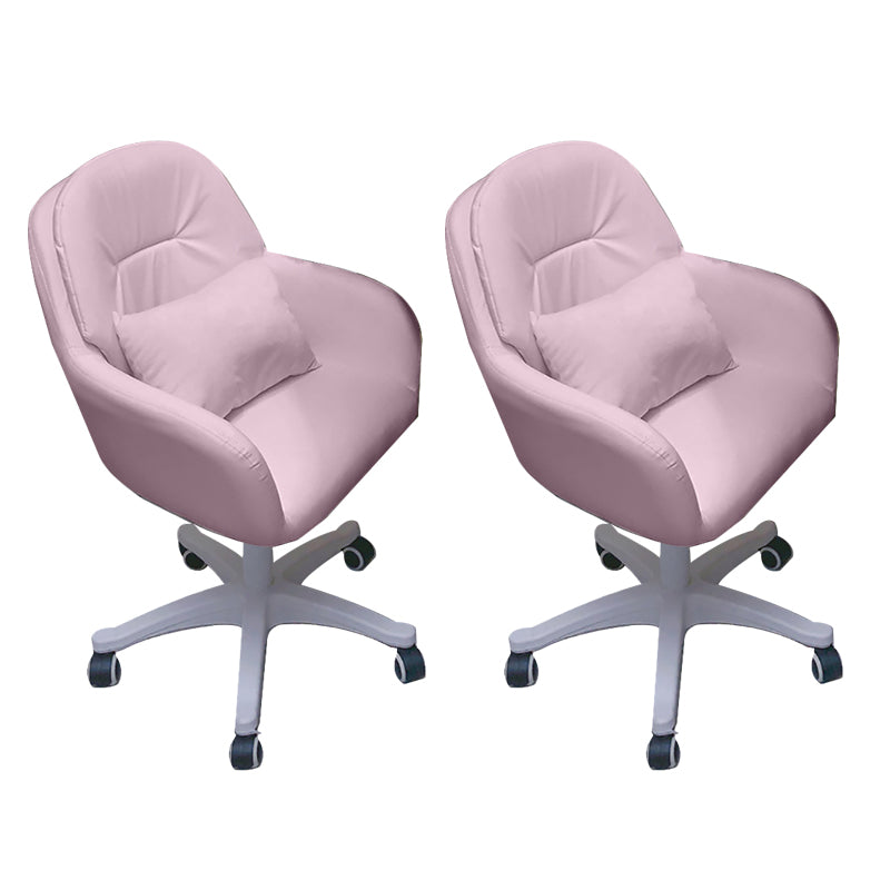 Modern Office Chair No Distressing Armless Ergonomic Chair with Wheels