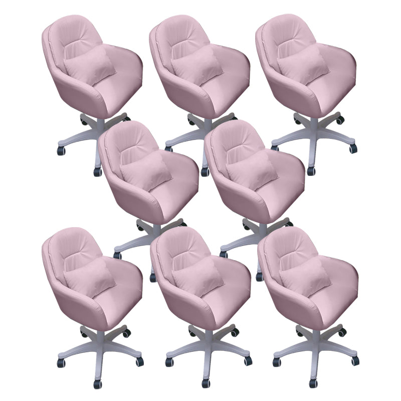 Modern Office Chair No Distressing Armless Ergonomic Chair with Wheels