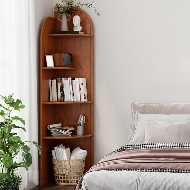 Traditional Closed Back Bookcase Shelves Included for Home Office