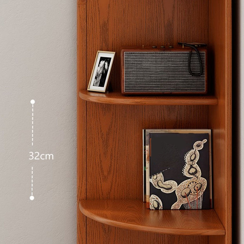 Traditional Closed Back Bookcase Shelves Included for Home Office