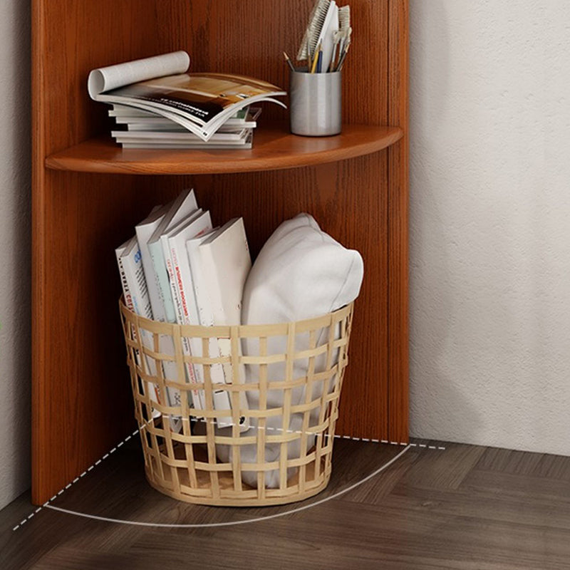 Traditional Closed Back Bookcase Shelves Included for Home Office