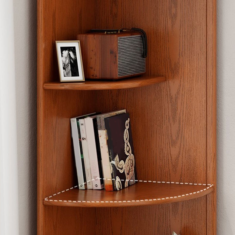Traditional Closed Back Bookcase Shelves Included for Home Office
