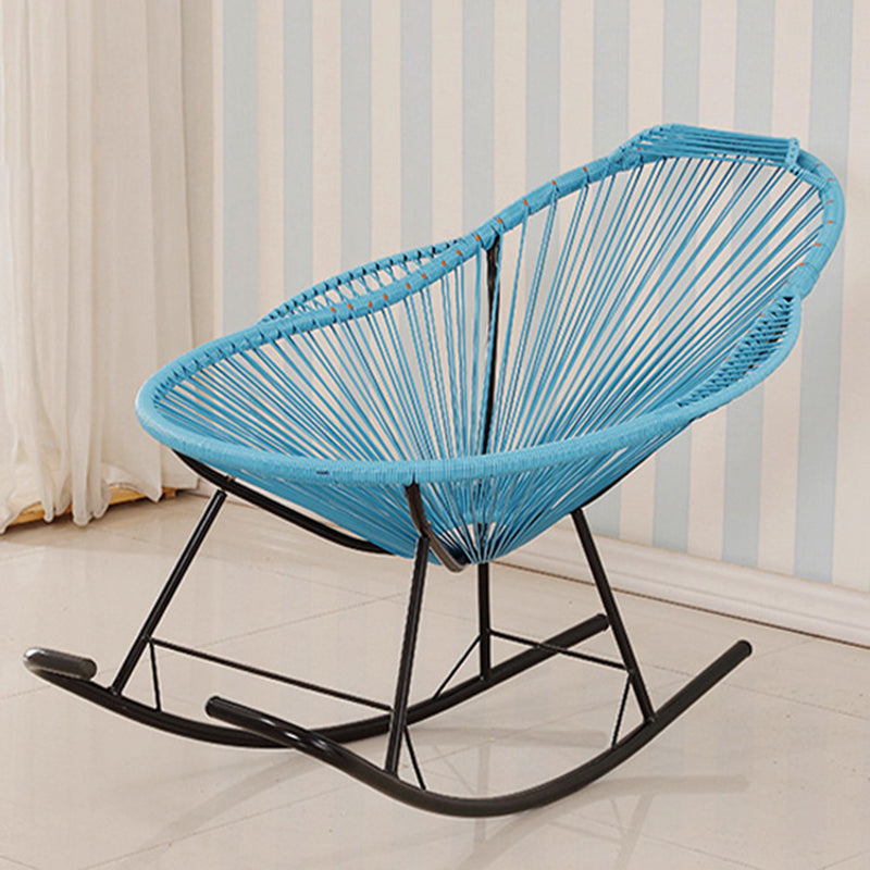 Modern Style Iron Base Chaise Rocking Chair Lounge Leisure Lazy Chair